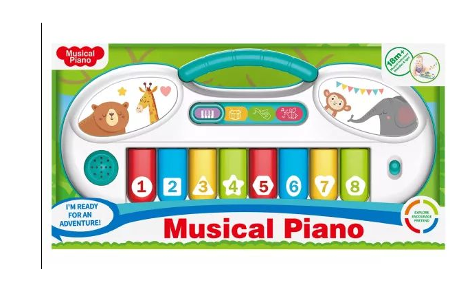 Musical Piano Baby Keyboard - Multi-Mode Learning Toy with Lights & Sounds