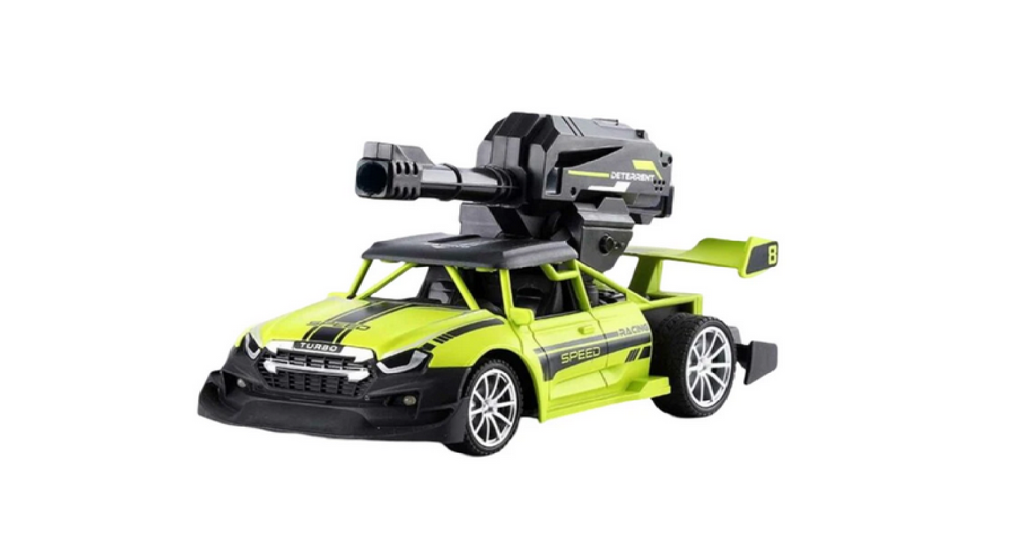 Speed Racer Battle Car with Mounted Turret - Tactical Combat Vehicle Toy