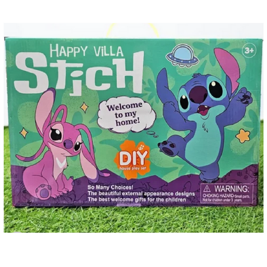 Disney Stitch Happy Villa DIY Home Playset - Build & Decorate