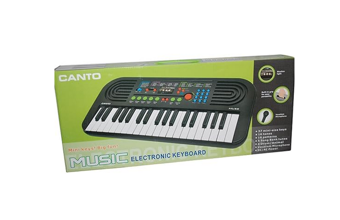 CANTO Music Electronic Keyboard - 37-Key Mini Piano for Kids