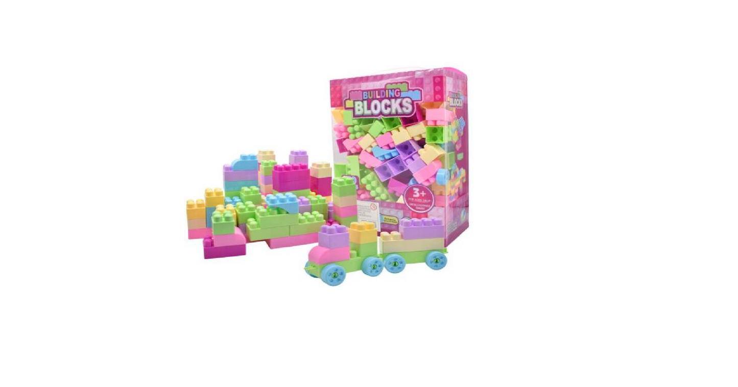 Building Blocks Set - 230-Piece Pink Collection