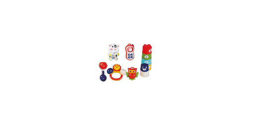 Baby Rattles Gift Set - 6-Piece Infant Sensory Toy Collection