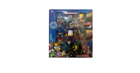 Sonic The Hedgehog 9-Piece Action Figure Collection Set
