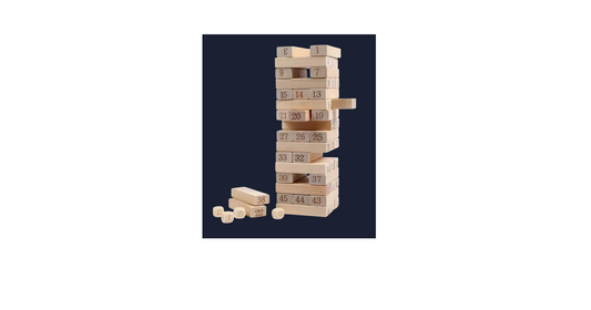 Jenga 54-Piece Wooden Blocks Stacking Tower Game - Classic Tumbling Tower