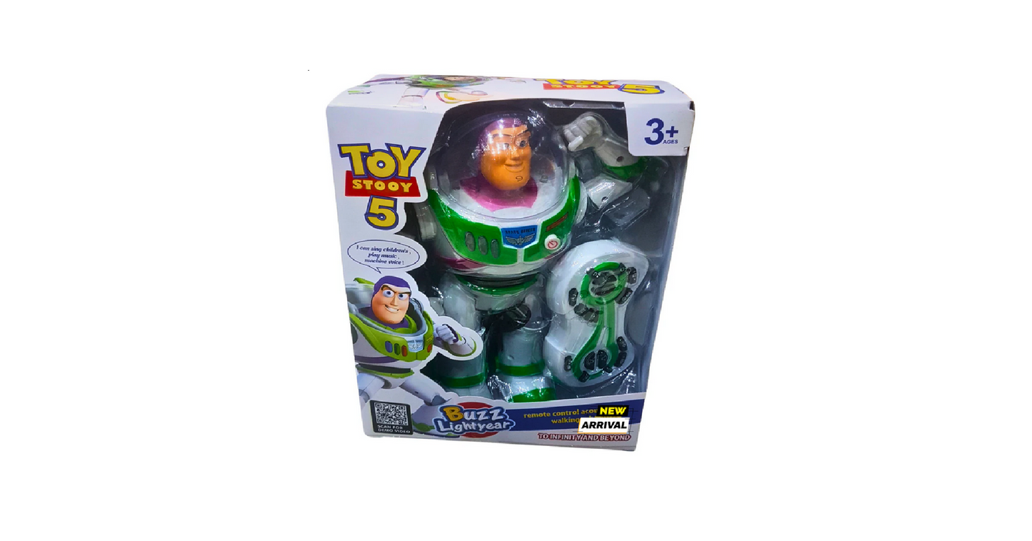 Toy Story 5 Buzz Lightyear RC Walking Robot with Music Remote Control