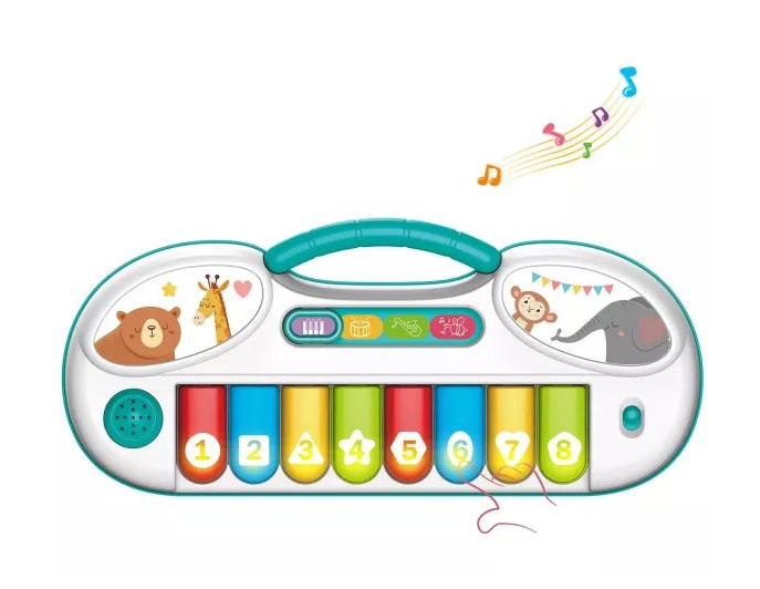 Musical Piano Baby Keyboard - Multi-Mode Learning Toy with Lights & Sounds