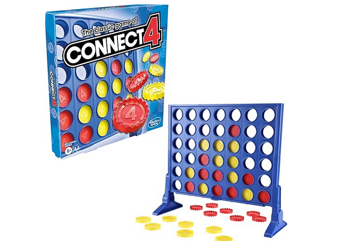 Connect 4 Classic Game by Hasbro - Vertical Strategy Board Game