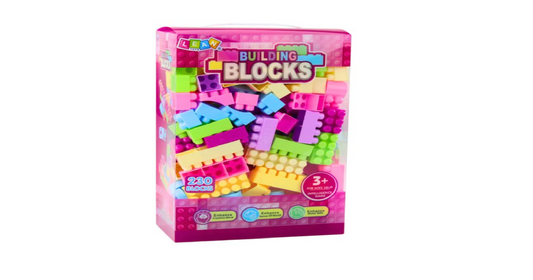 Building Blocks Set - 230-Piece Pink Collection