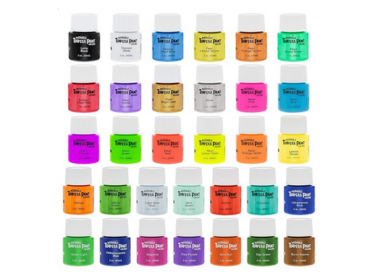 U.S. Art Supply 32-Color Washable Tempera Paint Set for Kids