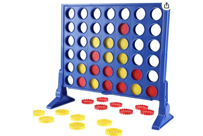Connect 4 Classic Game by Hasbro - Vertical Strategy Board Game