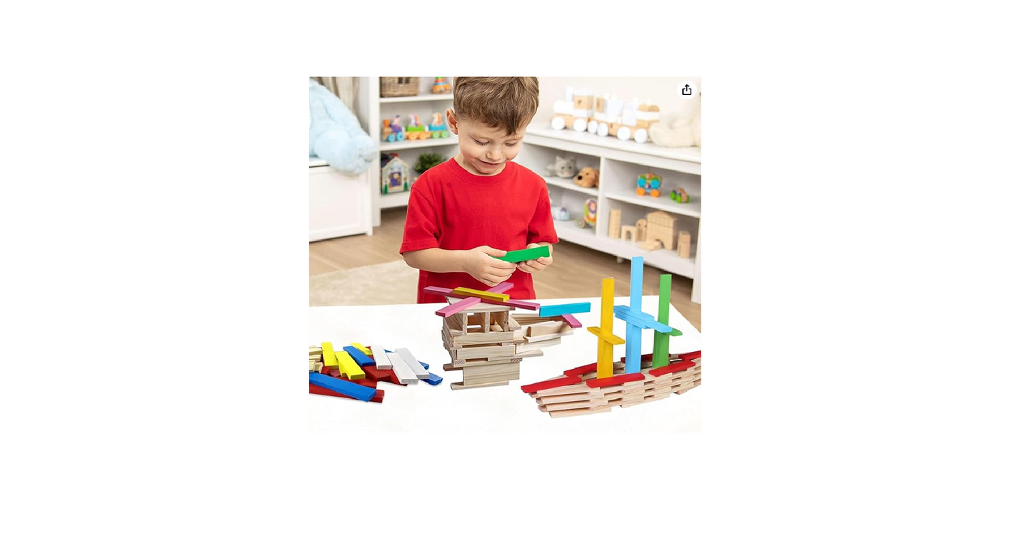 150-Piece Creative Building Blocks Set - Wooden Construction STEM Toy