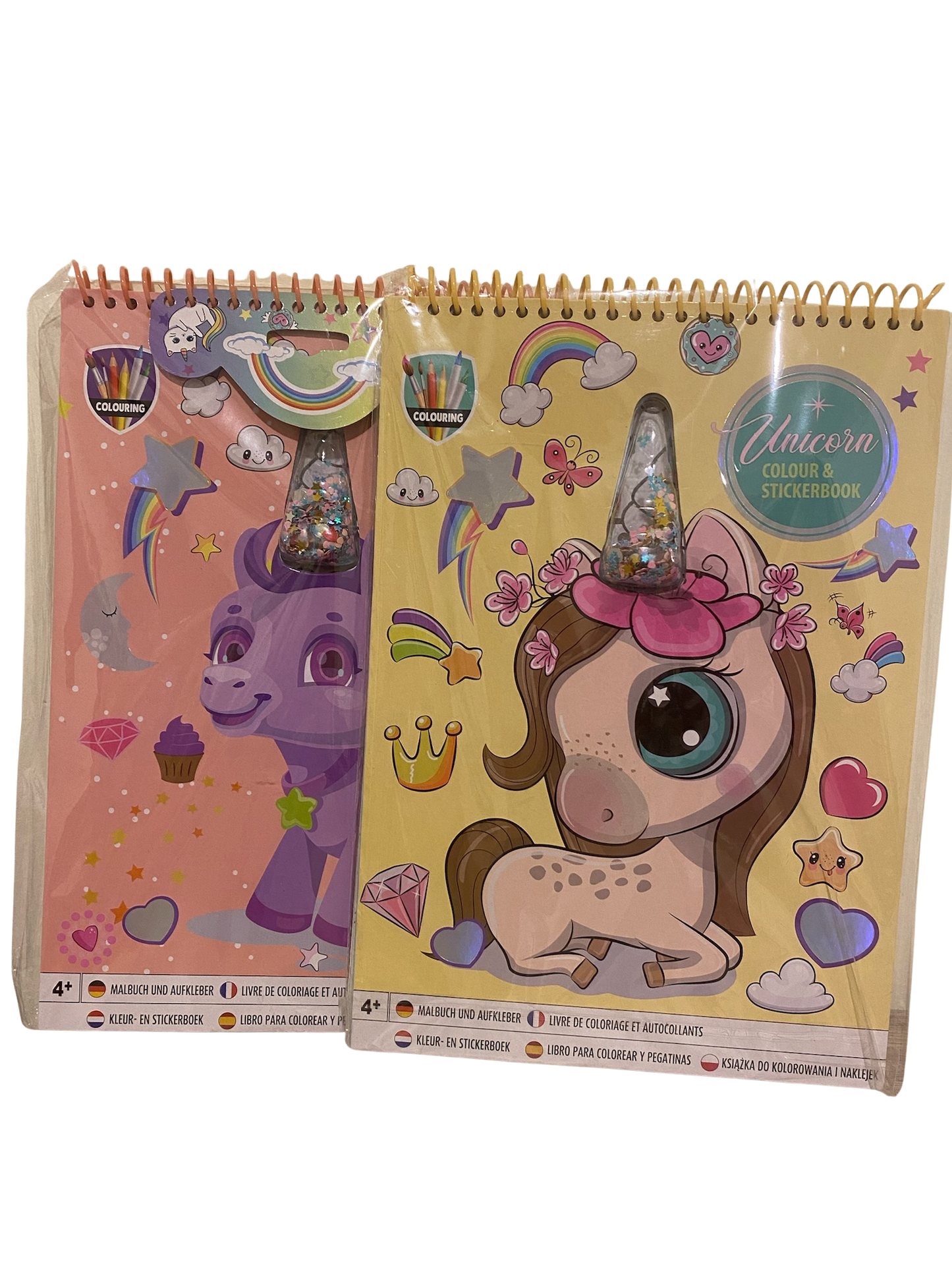 Unicorn Colour & Sticker Book Set