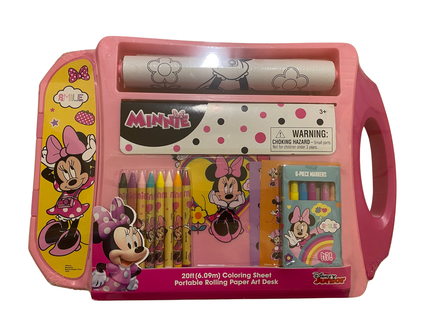 Disney Minnie Mouse Portable Rolling Paper Art Desk