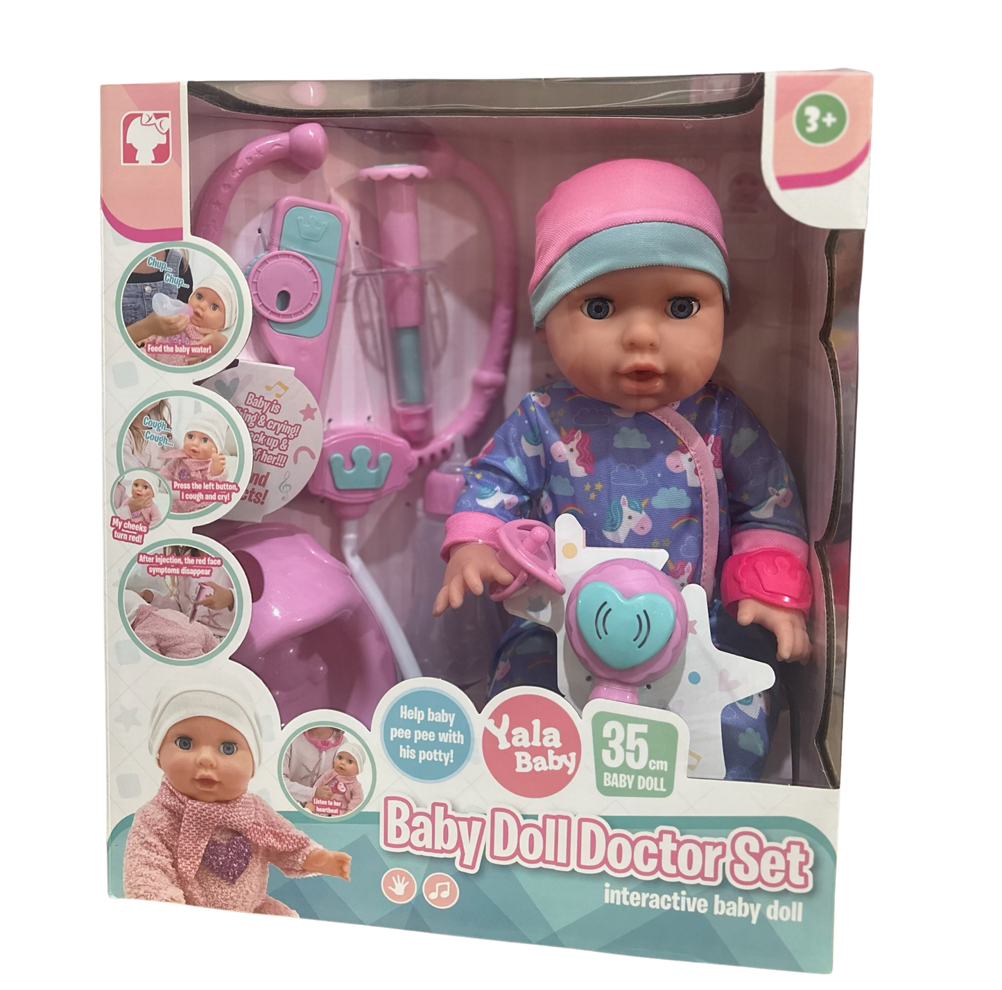 Yala Baby Doll Doctor Set 🩺👶 (Ages 3+ Years)