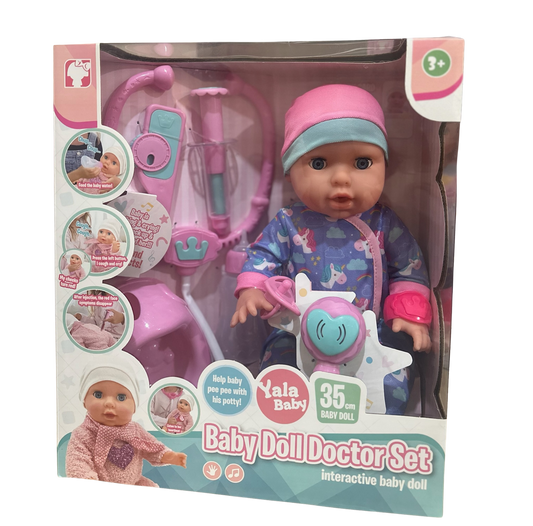 Yala Baby Doll Doctor Set 🩺👶 (Ages 3+ Years)
