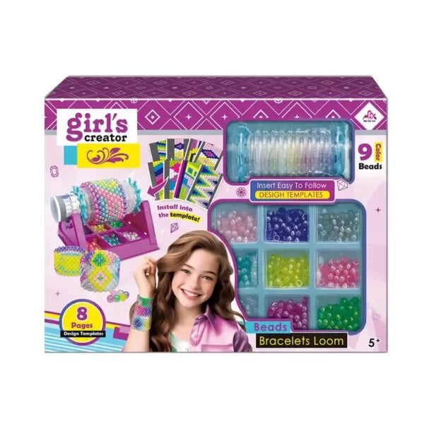 Girls Creative Bracelet Loom Kit - Complete Jewelry Making Set