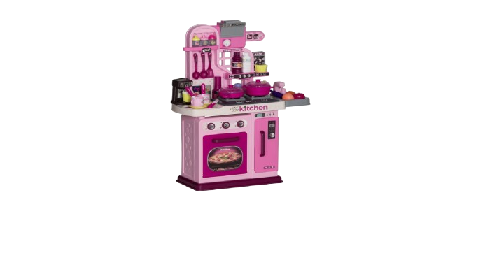 Pink Dream Kitchen Playset - Complete Cooking Station with Lights & Sounds