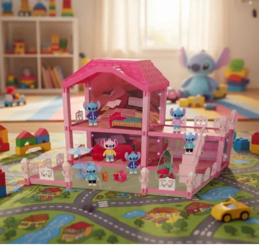 Disney Stitch Happy Villa DIY Home Playset - Build & Decorate