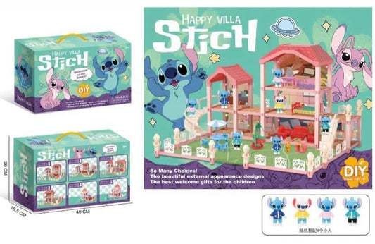 Disney Stitch Happy Villa DIY Double Playset - Build & Decorate